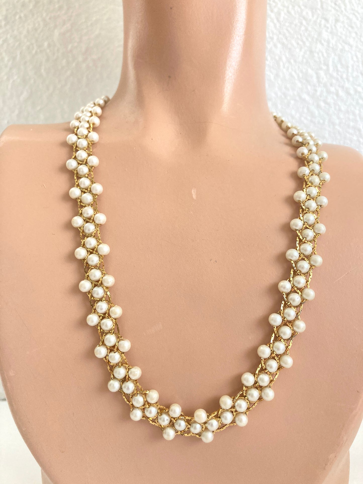 Napier Braided Pearl Necklace