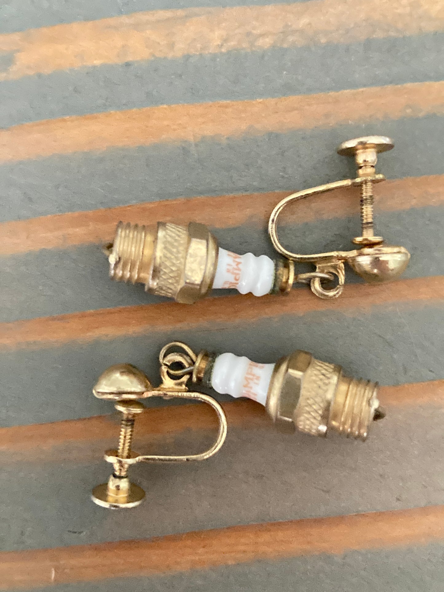 Miniature Spark Plug Earrings