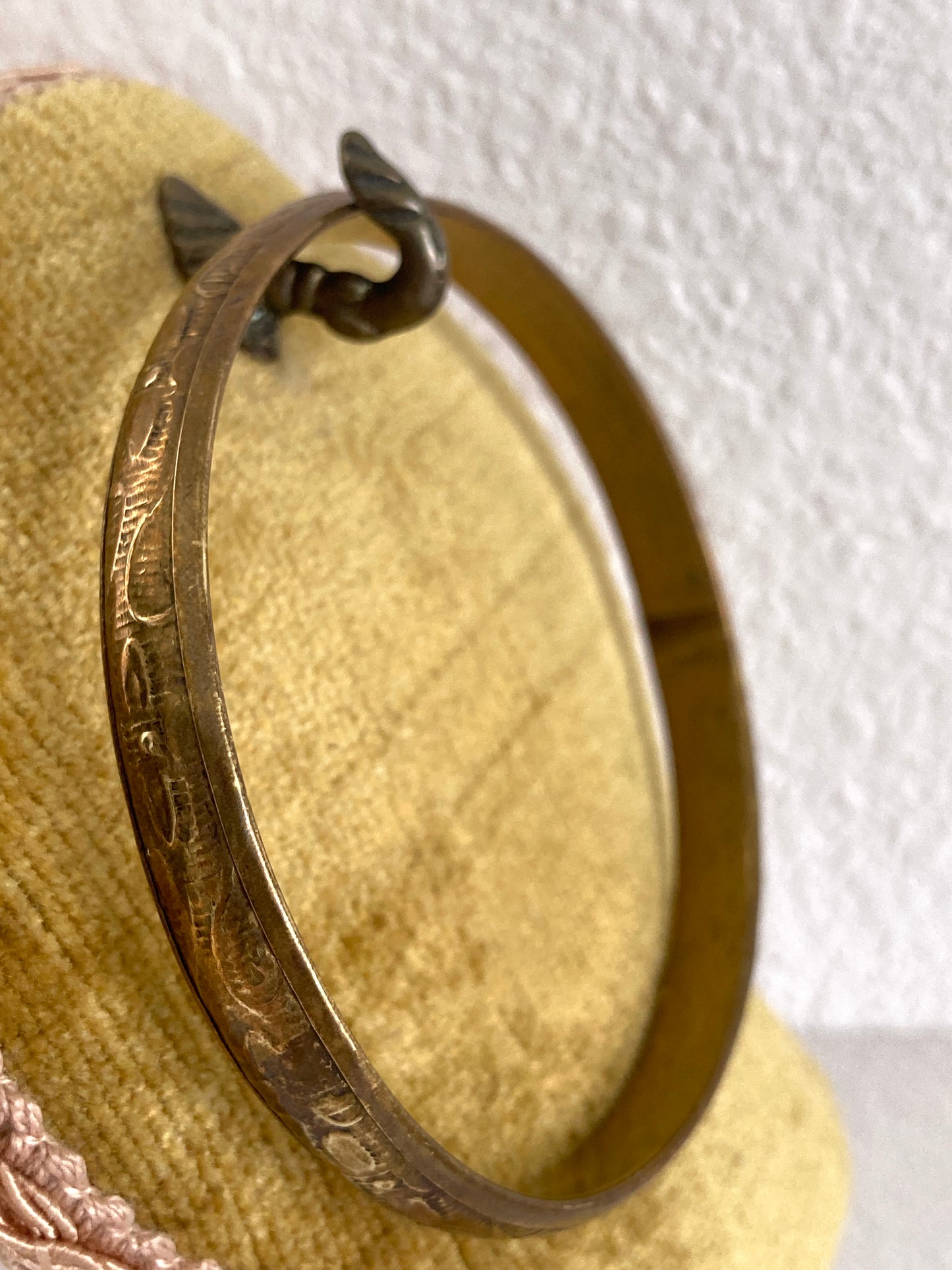 Thin Brass Stamped Bangle