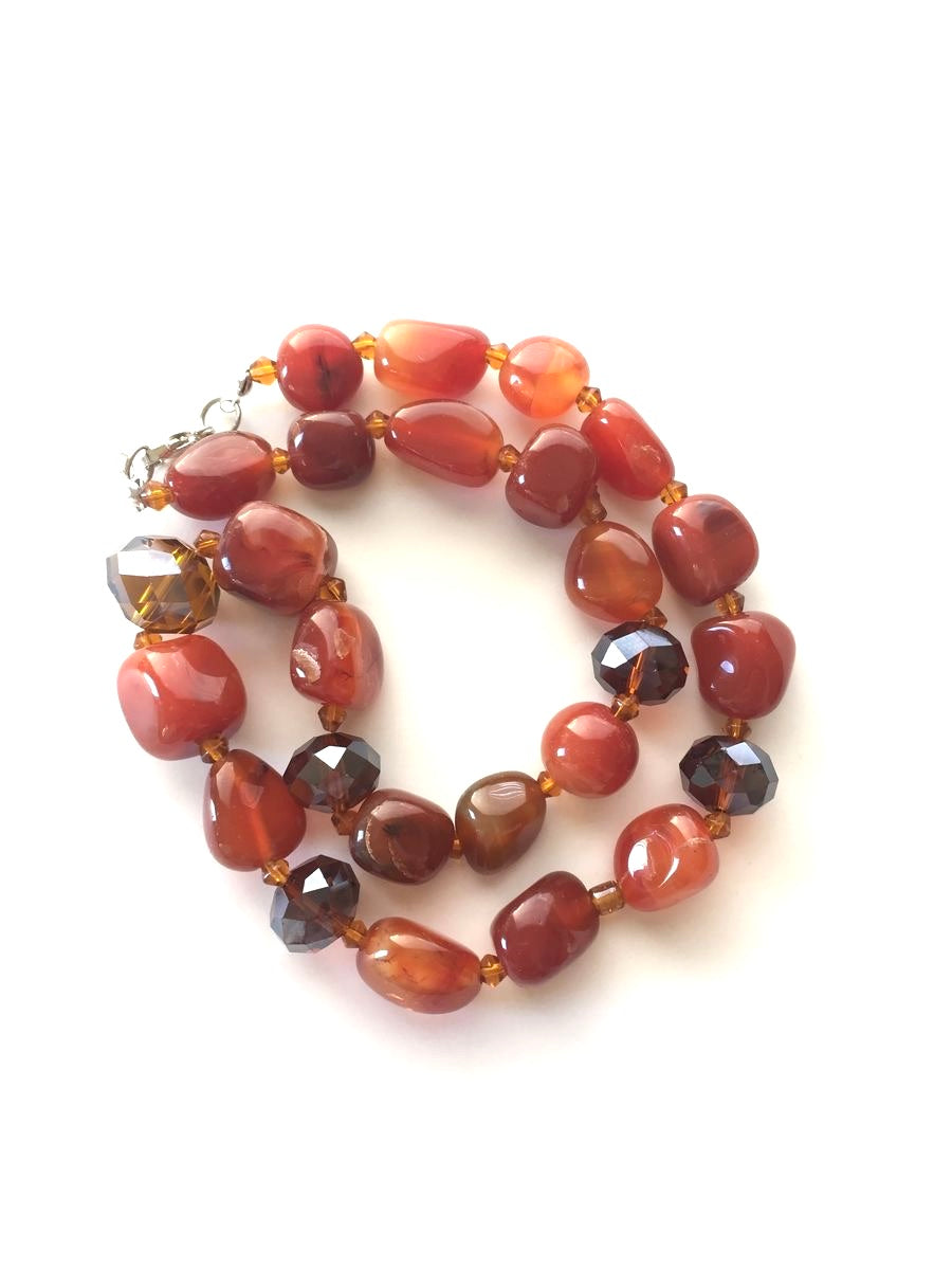 Crystal and Agate Necklace