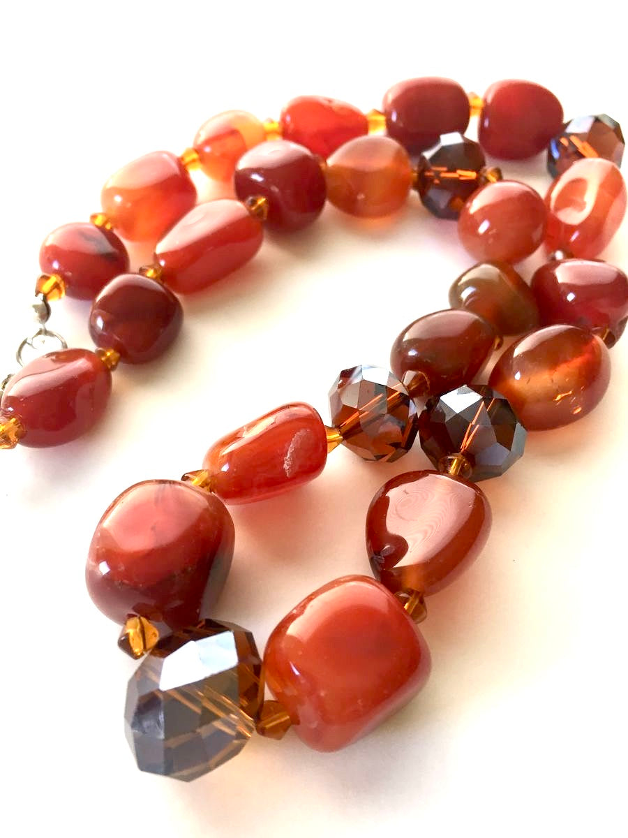 Crystal and Agate Necklace